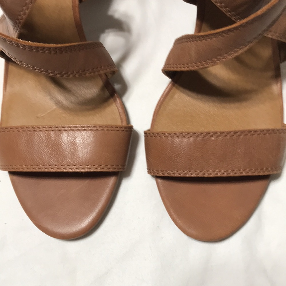 Lucky Brand leather crisscross sandals. Like new! - Picture 2 of 7